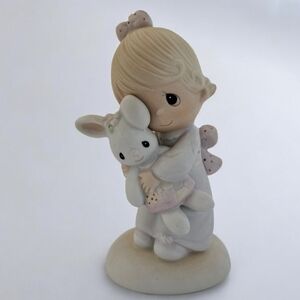 PRECIOUS MOMENTS Jesus Loves Me 1977 Jonathan & David Lic Enesco Imporst